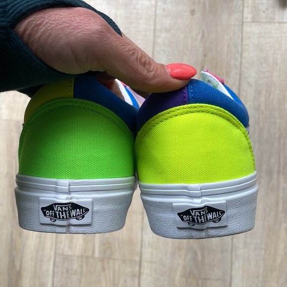 Vans -neon multi M8 W9.5 - Picture 6 of 6